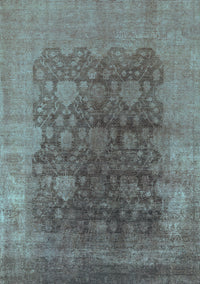 Oriental Light Blue Traditional Rug, urb1478lblu