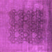 Square Oriental Purple Traditional Rug, urb1478pur
