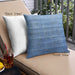 Front View of Mid-Century Modern Urban Square Blue Throw Pillow, 18 inch by 18 inch, pwurb1479