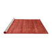 Sideview of Machine Washable Industrial Modern Fire Red Rug, wshurb1480