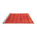 Sideview of Machine Washable Solid Orange Modern Area Rugs, wshurb1480org