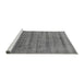 Sideview of Machine Washable Solid Gray Modern Rug, wshurb1480gry