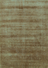 Solid Turquoise Modern Rug, urb1480turq