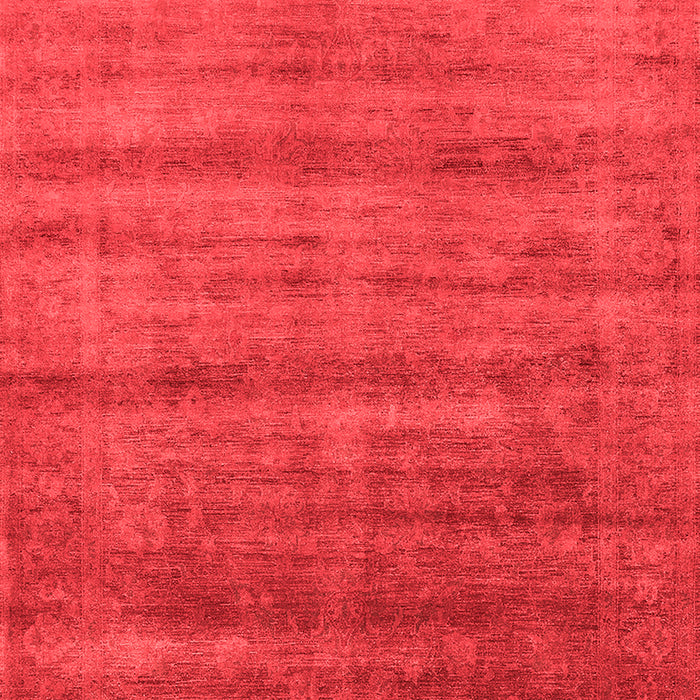 Machine Washable Solid Red Modern Rug, wshurb1480red