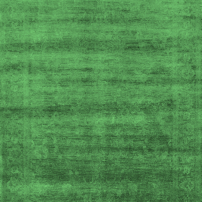 Solid Emerald Green Modern Rug, urb1480emgrn