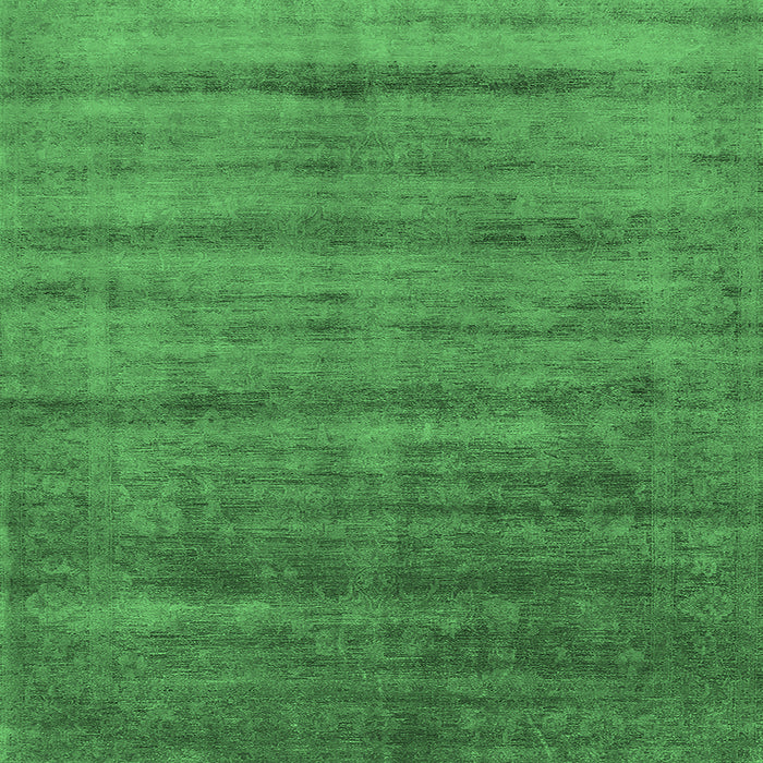 Square Machine Washable Solid Emerald Green Modern Area Rugs, wshurb1480emgrn
