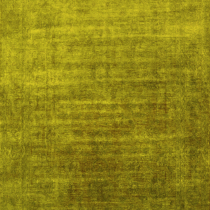 Machine Washable Persian Yellow Bohemian Rug, wshurb1481yw