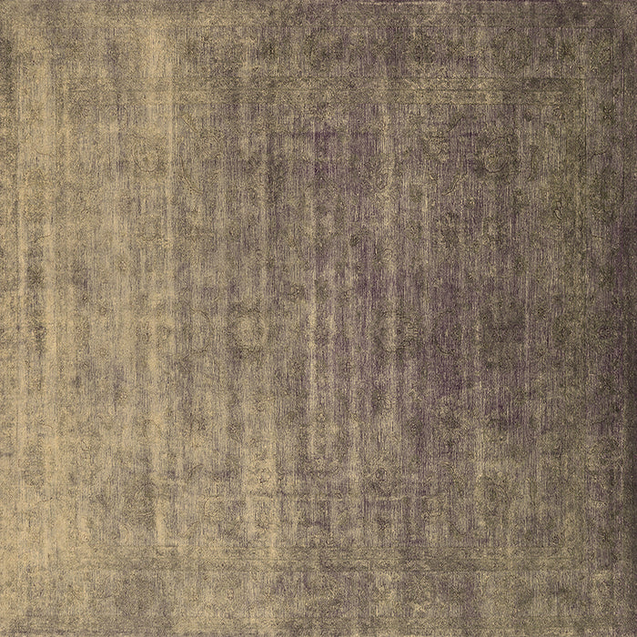 Square Machine Washable Persian Brown Bohemian Rug, wshurb1481brn