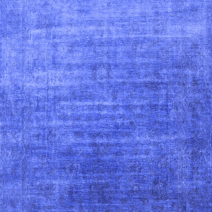 Machine Washable Persian Blue Bohemian Rug, wshurb1481blu