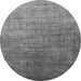 Round Persian Gray Bohemian Rug, urb1481gry