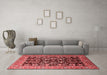 Industrial Red Washable Rugs