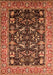 Machine Washable Oriental Orange Industrial Area Rugs, wshurb1482org