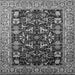 Square Oriental Gray Industrial Rug, urb1482gry