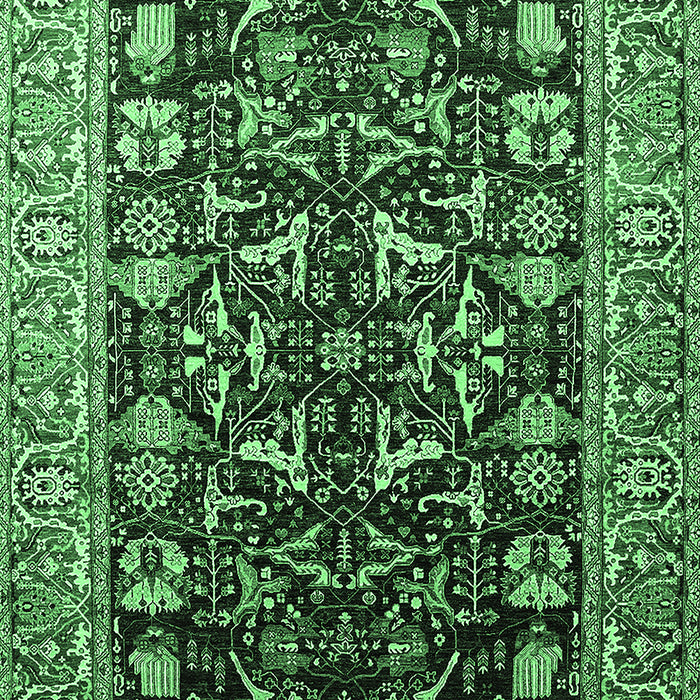 Oriental Emerald Green Industrial Rug, urb1482emgrn