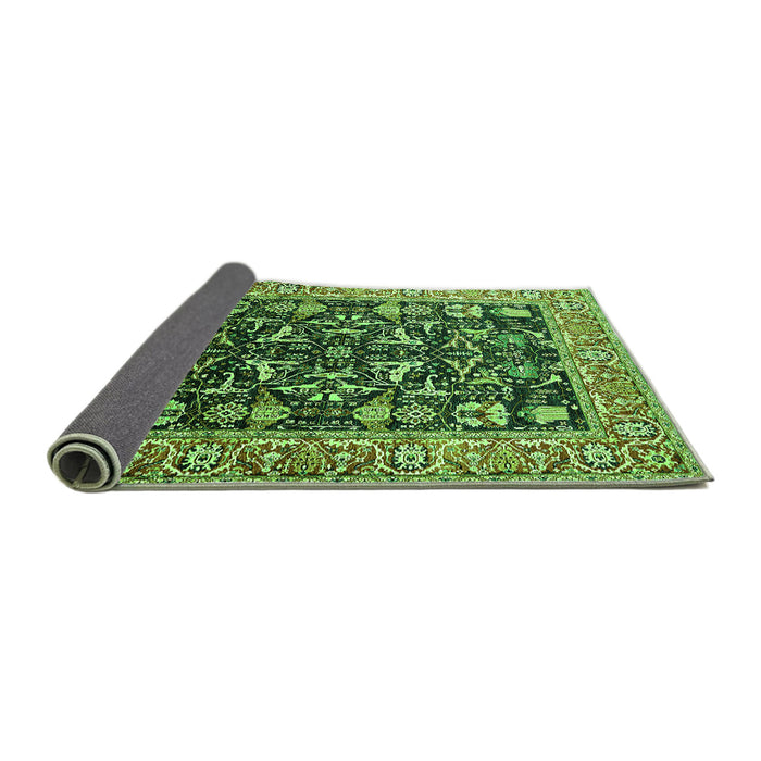 Sideview of Oriental Green Industrial Rug, urb1482grn