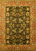 Oriental Yellow Industrial Rug, urb1482yw