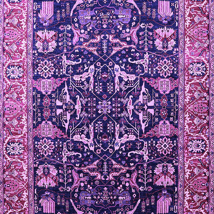 Machine Washable Oriental Purple Industrial Area Rugs, wshurb1482pur