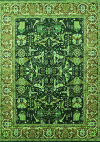 Oriental Green Industrial Rug, urb1482grn