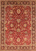 Oriental Orange Traditional Rug, urb1483org