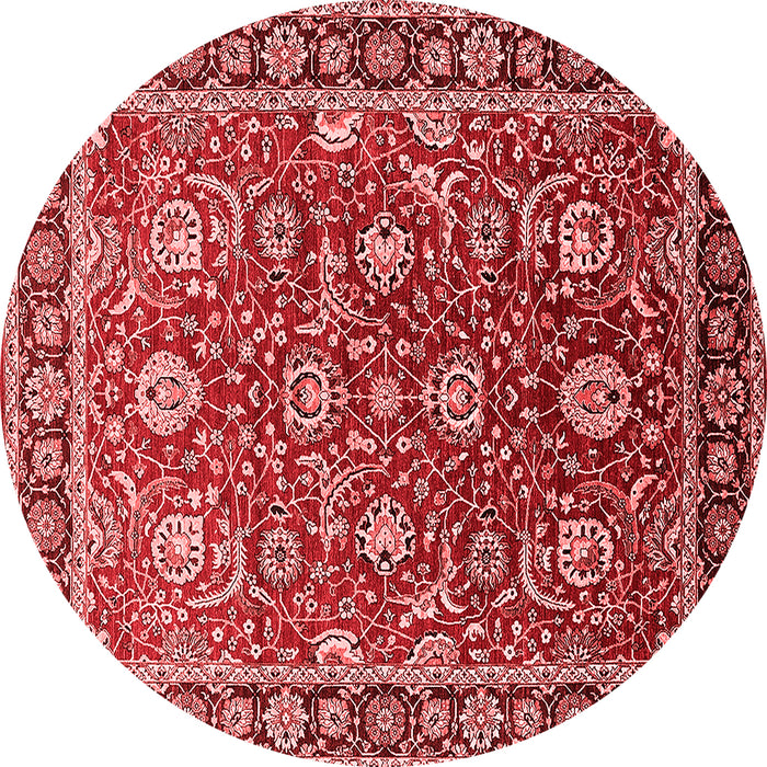Machine Washable Oriental Red Traditional Rug, wshurb1483red