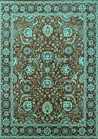 Oriental Turquoise Traditional Rug, urb1483turq