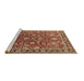 Sideview of Machine Washable Oriental Brown Traditional Rug, wshurb1483brn