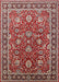 Mid-Century Modern Red Oriental Rug, urb1483