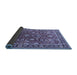 Sideview of Oriental Blue Traditional Rug, urb1483blu