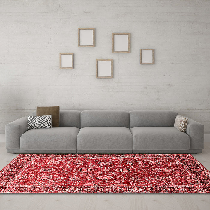 Traditional Red Washable Rugs