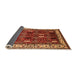 Sideview of Oriental Orange Traditional Rug, urb1484org