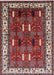 Mid-Century Modern Khaki Rose Pink Oriental Rug, urb1484