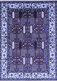 Oriental Blue Traditional Rug, urb1484blu