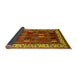 Sideview of Oriental Yellow Traditional Rug, urb1484yw