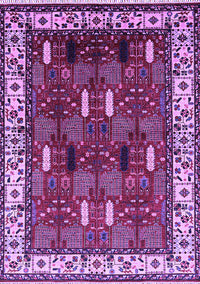 Oriental Purple Traditional Rug, urb1484pur