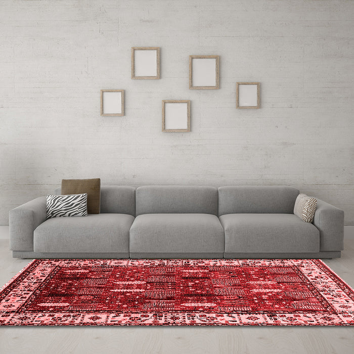 Traditional Red Washable Rugs