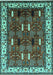 Oriental Turquoise Traditional Rug, urb1484turq