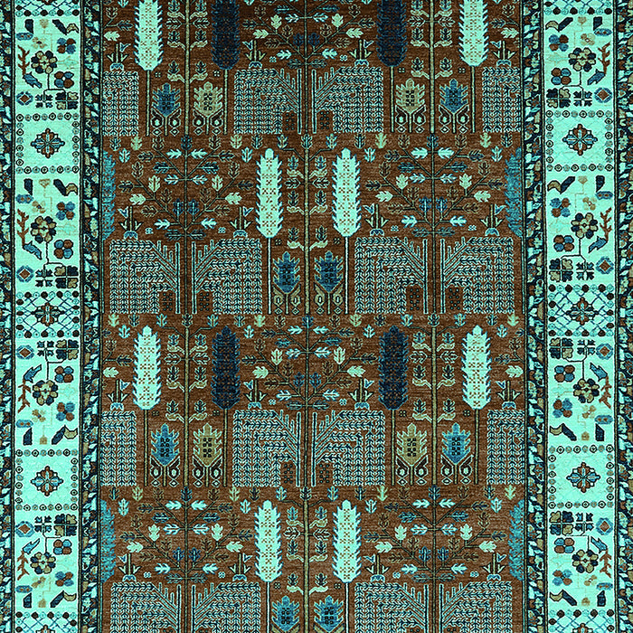 Oriental Turquoise Traditional Rug, urb1484turq