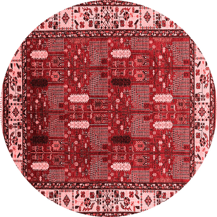 Machine Washable Oriental Red Traditional Rug, wshurb1484red