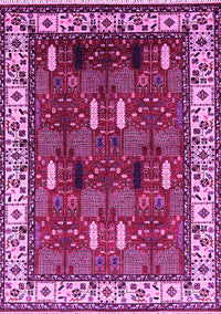 Oriental Pink Traditional Rug, urb1484pnk