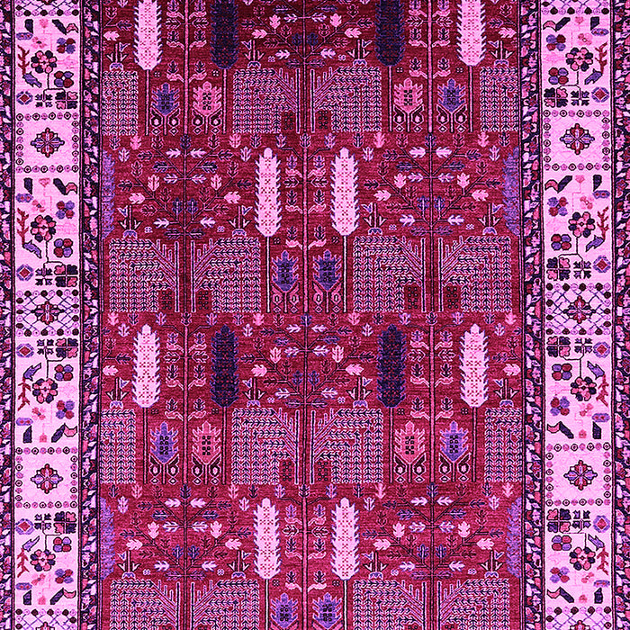Oriental Pink Traditional Rug, urb1484pnk
