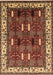 Machine Washable Oriental Brown Traditional Rug, wshurb1484brn