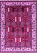 Machine Washable Oriental Pink Traditional Rug, wshurb1484pnk