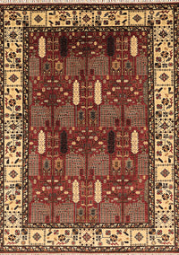 Oriental Brown Traditional Rug, urb1484brn