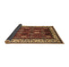 Sideview of Oriental Brown Traditional Rug, urb1484brn