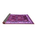 Sideview of Oriental Purple Traditional Rug, urb1484pur