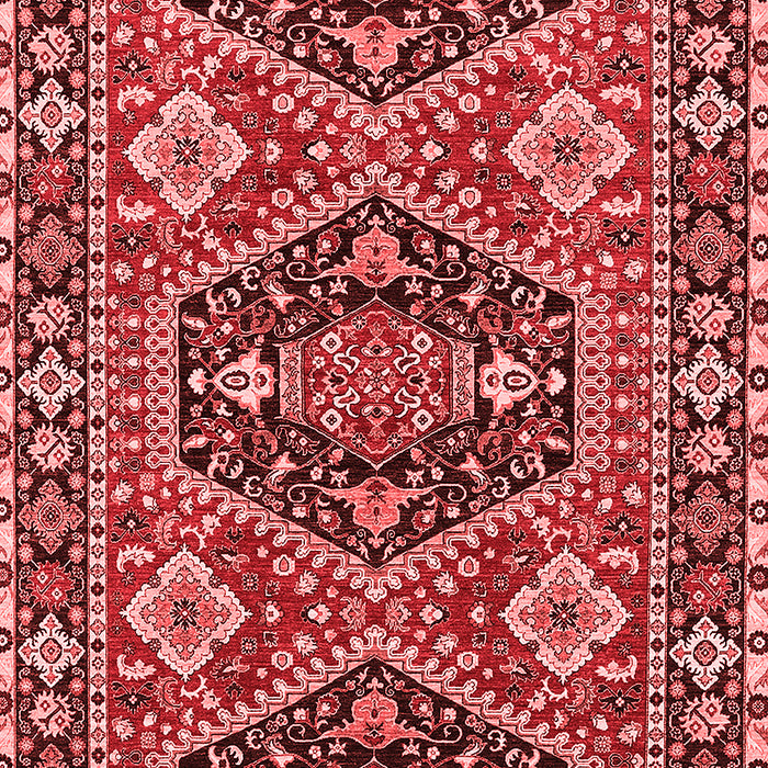 Machine Washable Persian Red Traditional Rug, wshurb1485red