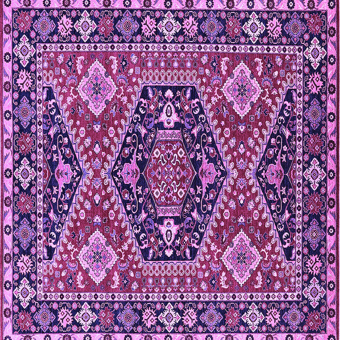 Square Persian Purple Traditional Rug, urb1485pur