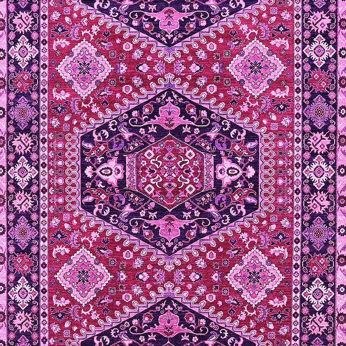 Machine Washable Persian Pink Traditional Rug, wshurb1485pnk