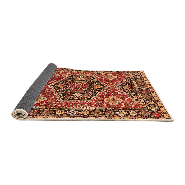 Sideview of Persian Orange Traditional Rug, urb1485org