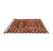 Sideview of Machine Washable Persian Orange Traditional Area Rugs, wshurb1485org